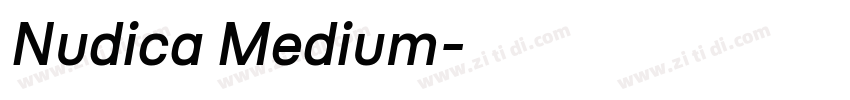 Nudica Medium字体转换